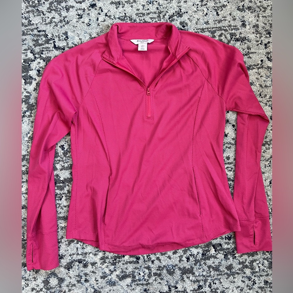 Tommy Bahama Golf Hot Long Sleeve 1/2 Zip Neck Knit UPF50 Shirt